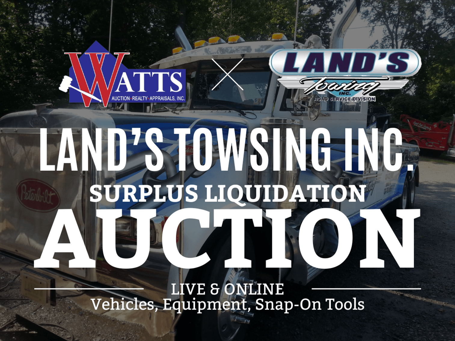 Image for Lands Towing Surplus Liquidation LIVE & ONLINE Auction