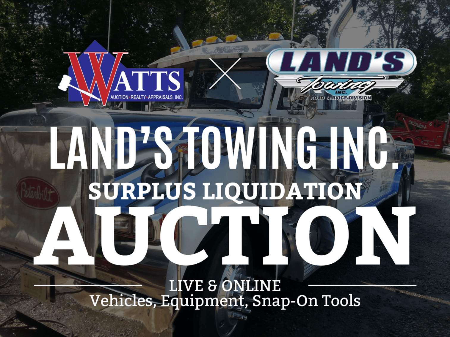 Image for Lands Towing Surplus Liquidation LIVE & ONLINE Auction