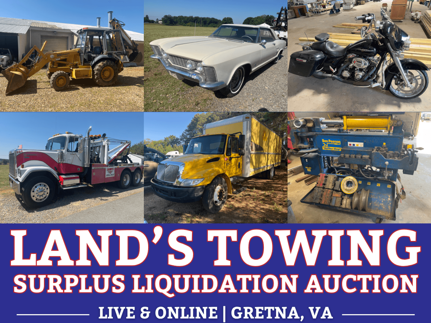 Image for Lands Towing Surplus Liquidation LIVE & ONLINE Auction