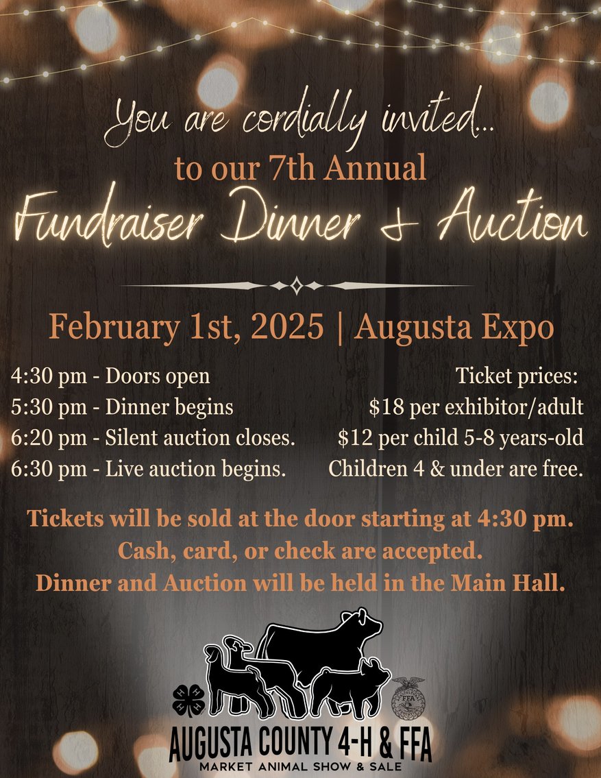 Image for 7th Annual Augusta Co. 4H/FFA Fundraiser
