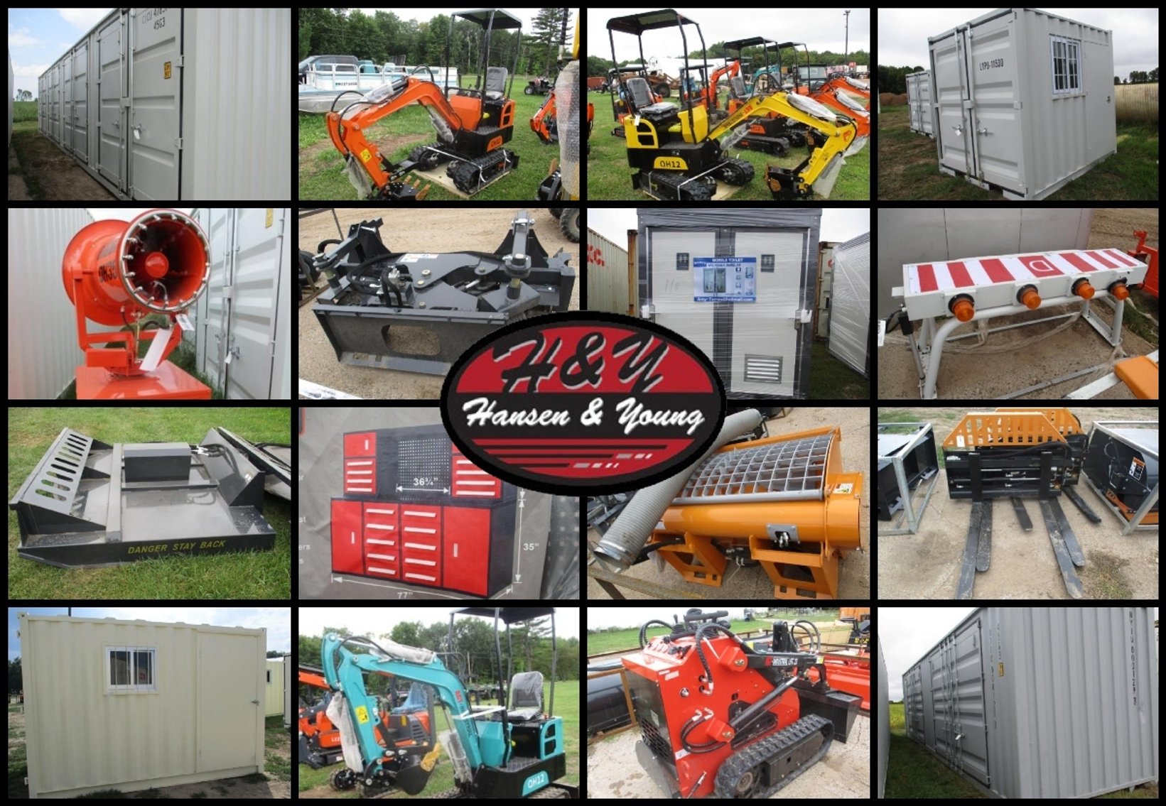 Image for Containers, Mini Excavators & Tool Benches - Prairie Farm, WI