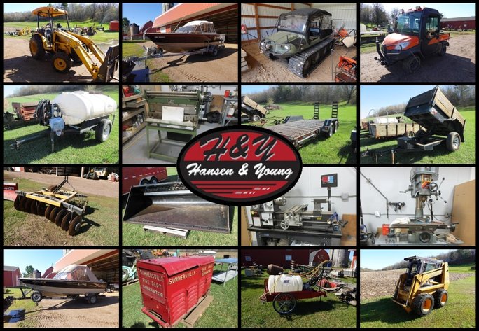 Image for JD 110 Tractor, Case Skidsteer, Boats, Trailers & More
