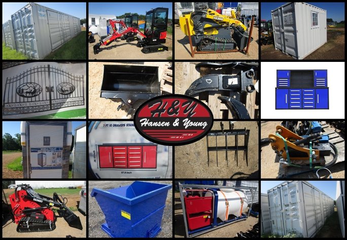 Image for Mini Excavators & Attachments, Containers & Workbenches - Prairie Farm, WI