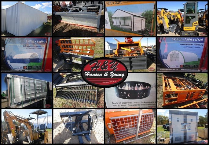 Image for Storage Shelters, Workbenches & Mini Excavators - Prairie Farm, WI