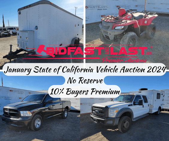 Image for State of California Vehicle Auction January 2024
