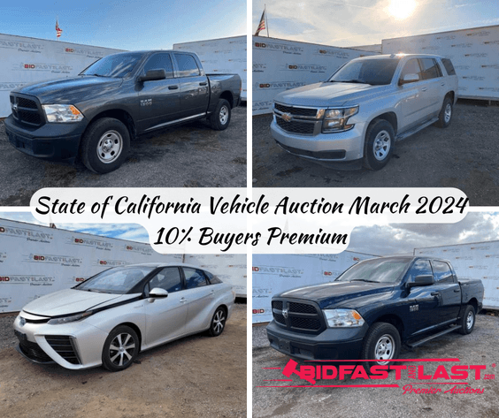 Image for State of California Vehicle Auction March 2024