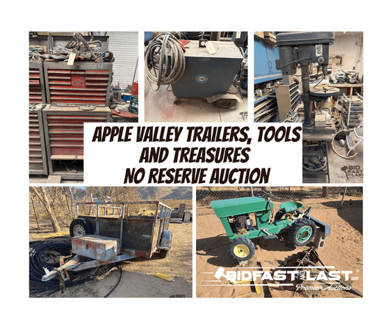 Image for Apple Valley Trailers, Tools and Treasures No Reserve Auction