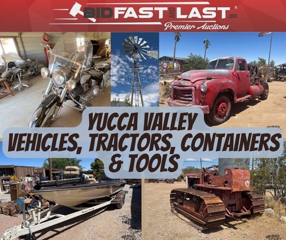 Image for Yucca Valley Vehicles, Tractor, Containers & Tools No Reserve Estate Auction