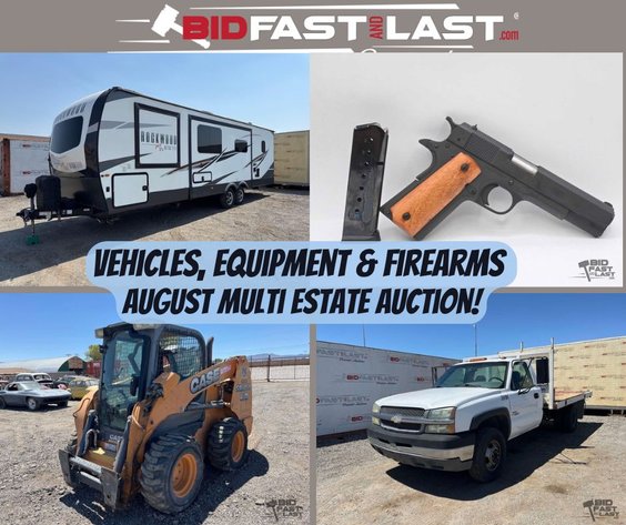 Image for Vehicles, Equipment and Firearms August Multi Estate No Reserve Auction!