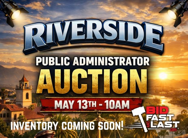 Image for Riverside Public Administrator Auction May 2026