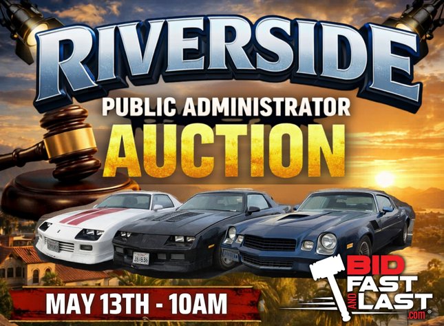 Image for Riverside Public Administrator Auction May 2026
