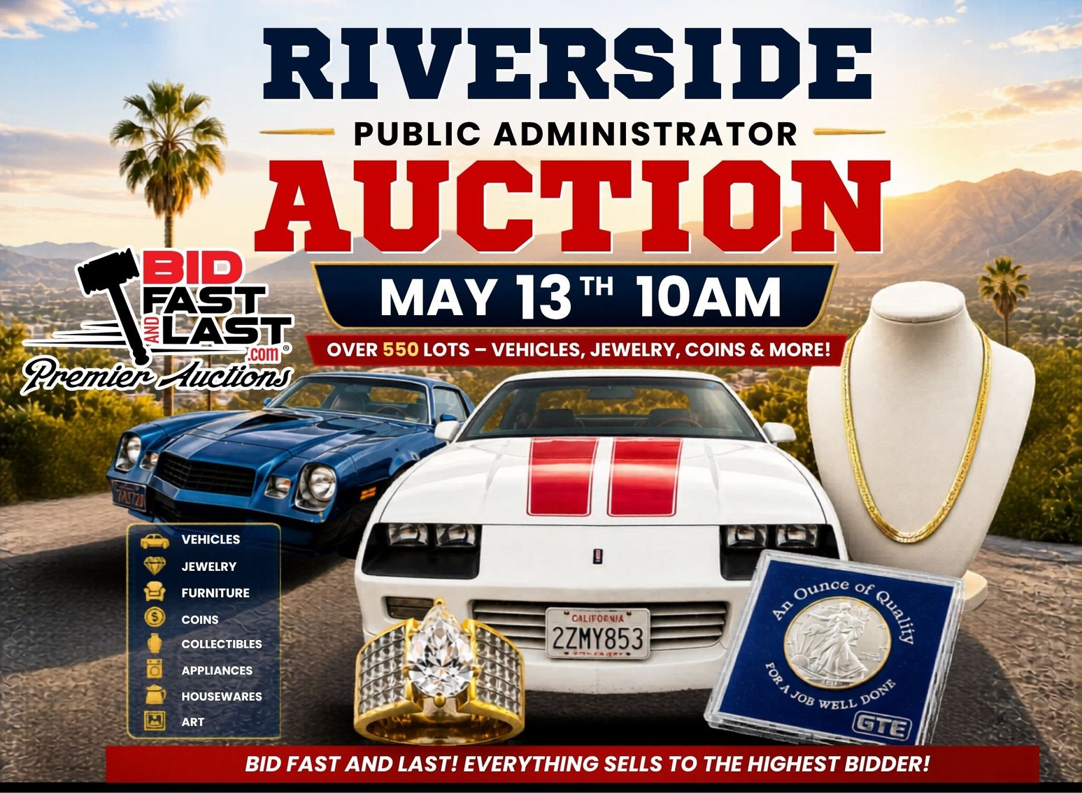 Image for Riverside Public Administrator Auction May 2026
