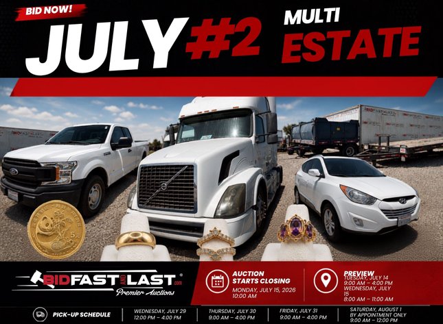Image for July #2 Multi Estate Auction 2026