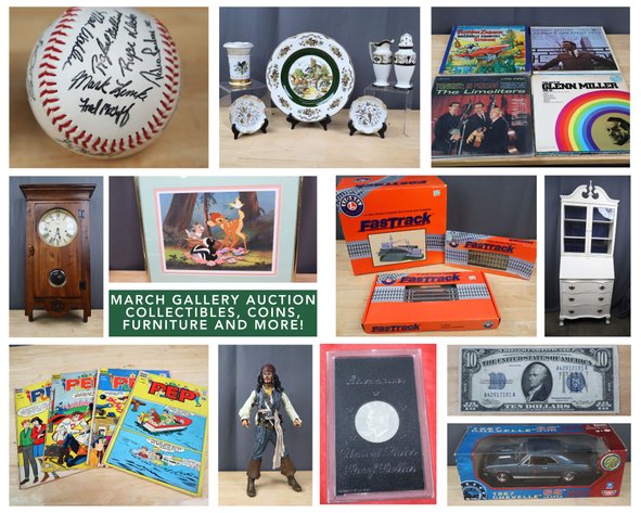 Image for March Gallery - Collectibles, Coins, Furniture and More!