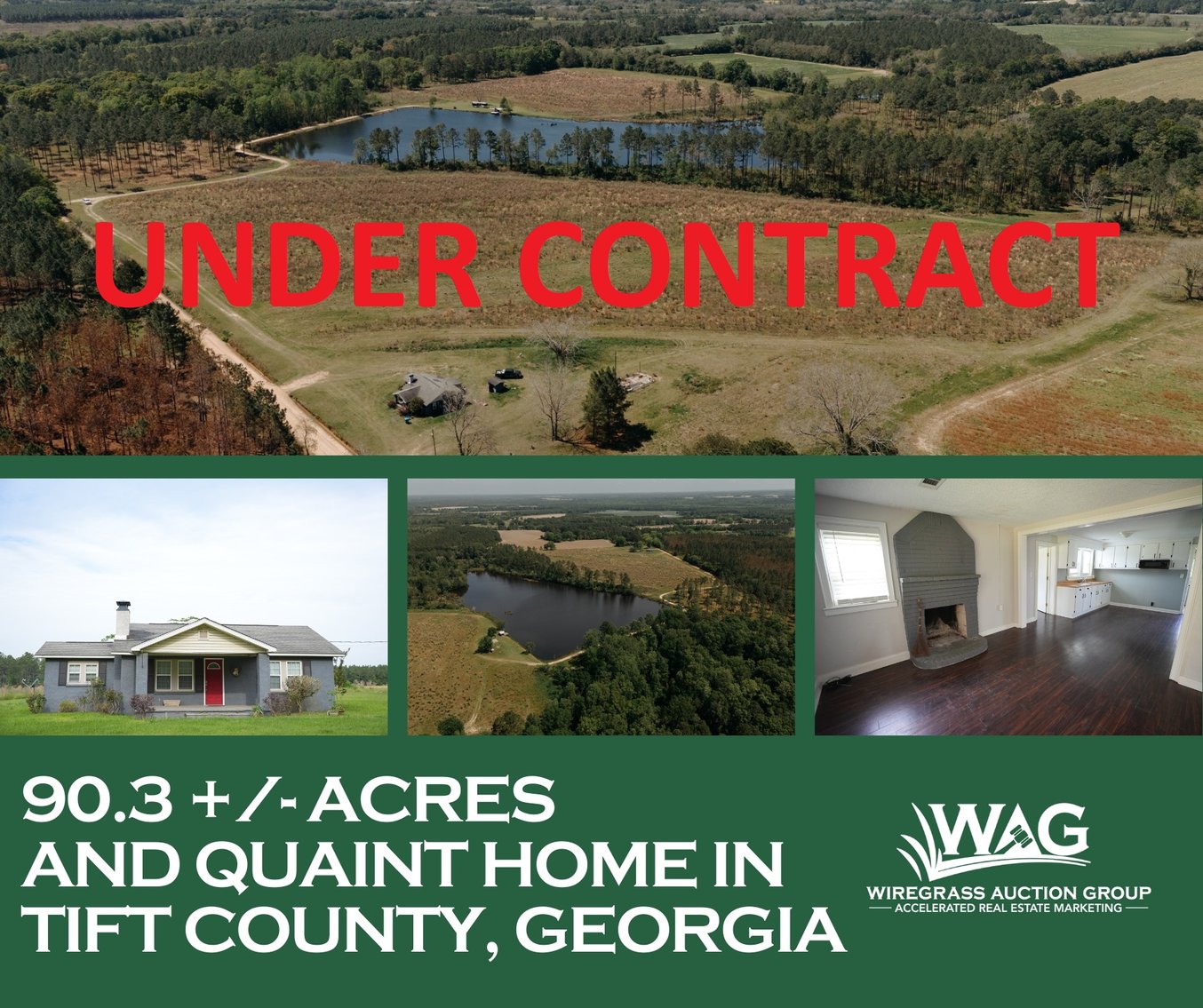 Image for *UNDER CONTRACT * 90.3 +/- Acres and Quaint Home in Tift County