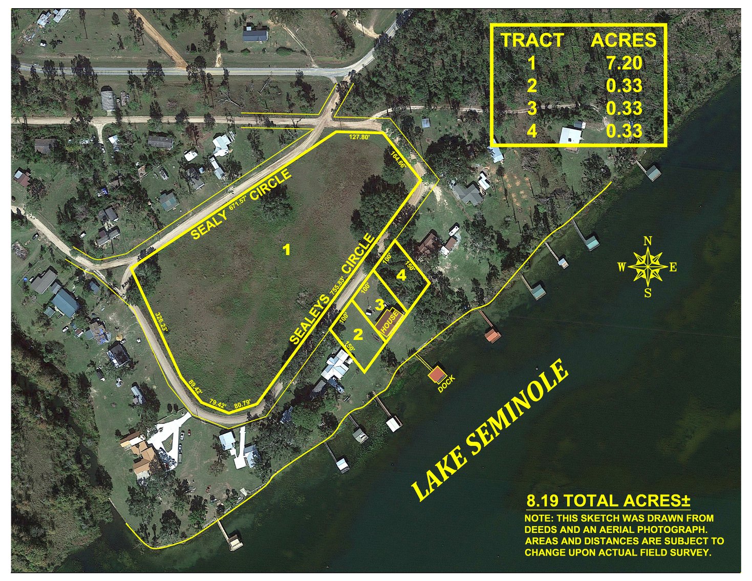 Image for Serene Lakefront Oasis! 8.2+/- Total Acres and Lake House on Lake Seminole