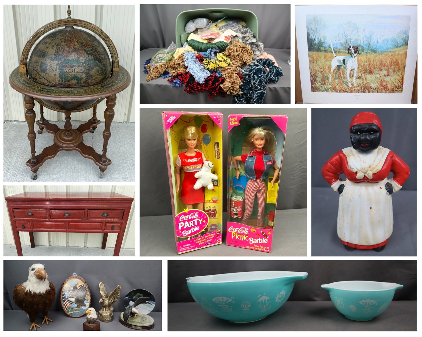 Image for August Gallery Auction #1 – Antique Furniture, Vintage and Antique Collectibles, China, Framed Artwork, Sewing Supplies, Vintage Toys, Kitchenware and More!