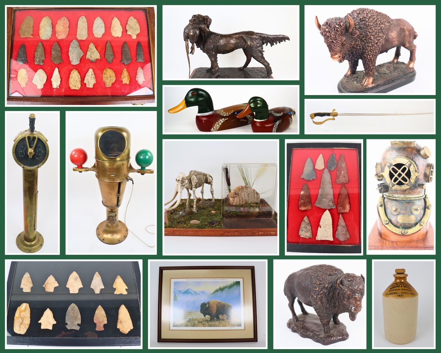 Image for Fall 2025 Sportsman Auction Day 1 with Artifacts, Collectibles, Military Memorabilia,  and More!