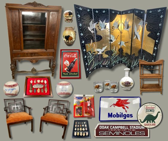 Image for March 2026 Gallery Auction. Memorabilia, Antiques, Advertising Signs, Decor and More!