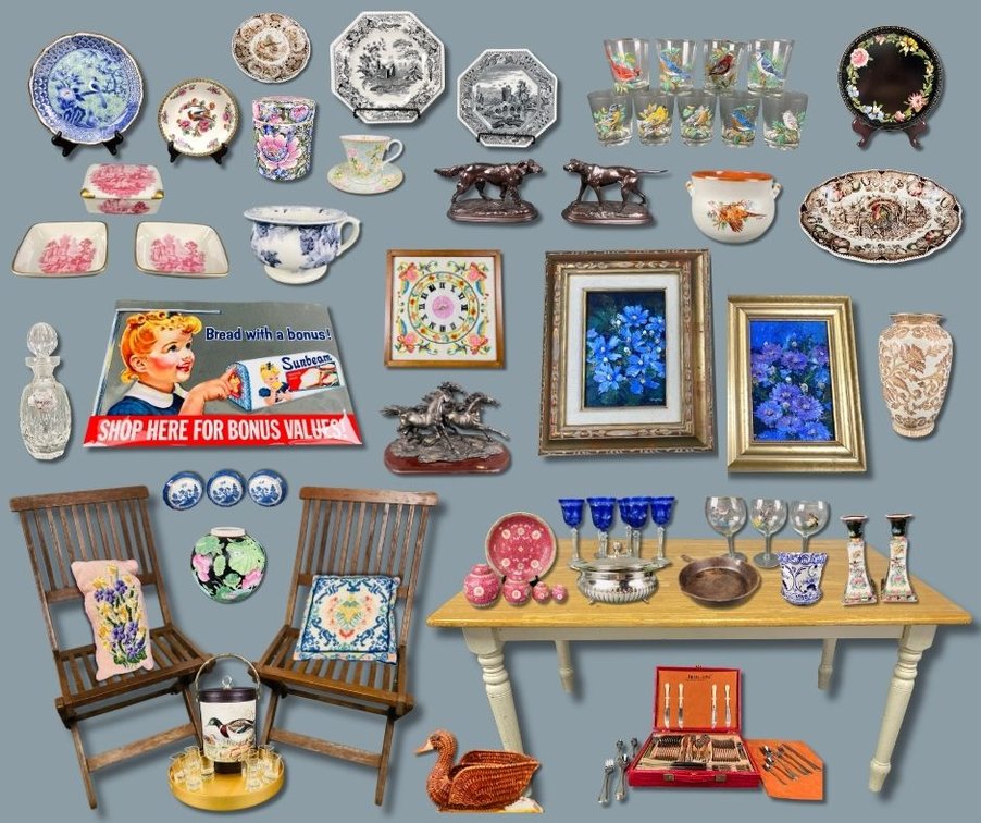 Image for June Gallery Auction Featuring Fine Crystal, Antique Furniture, Art & Estate Finds