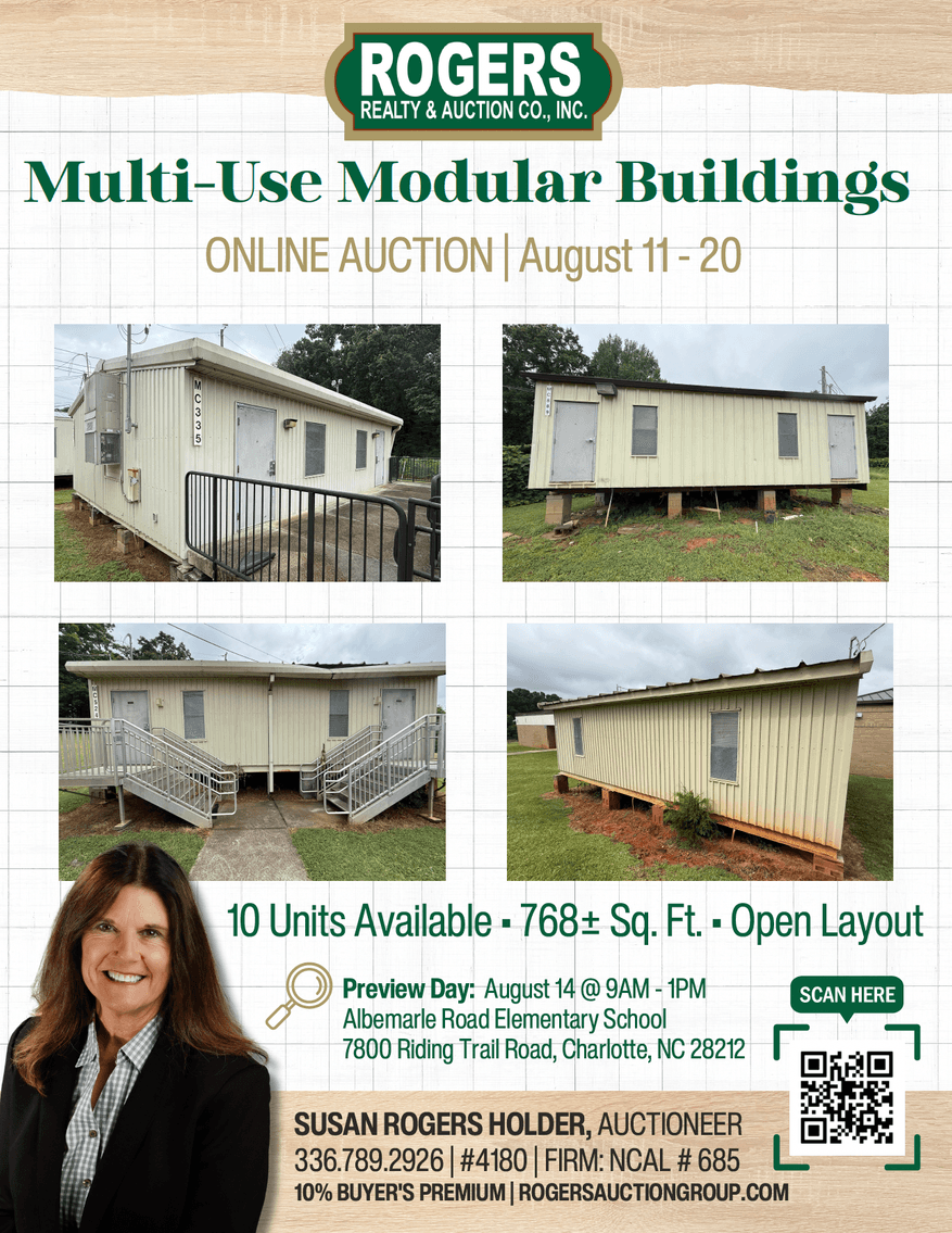 Image for Charlotte-Mecklenburg Schools Modular Units - Online Auction