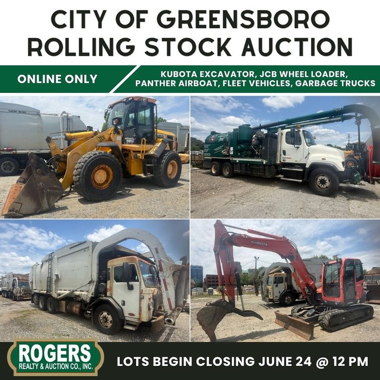 Image for City of Greensboro Rolling Stock Auction | June 2026