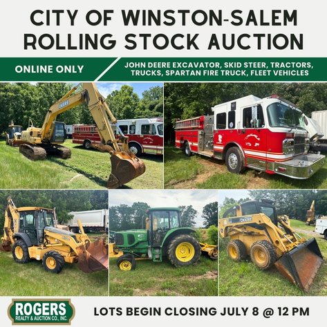 Image for City of Winston-Salem Rolling Stock Auction | July 2026