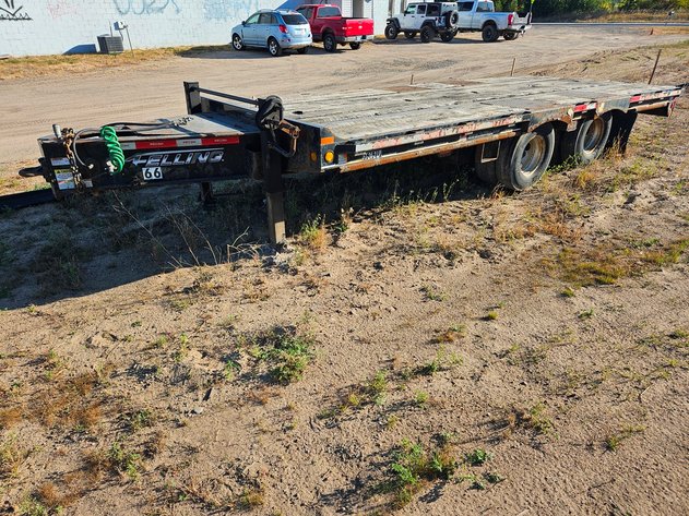 Image for Sterling Boom Truck, International Box Truck and Felling Trailer
