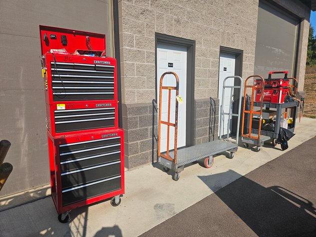 Image for Seized Storage Unit: Tools, Material Handling, Much More