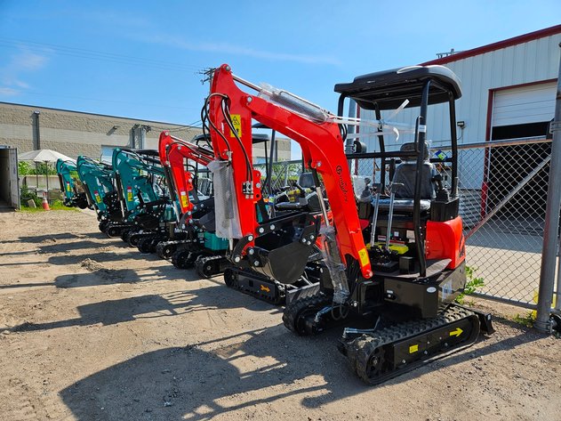 Image for Mini Excavators, Skid Attachments & 40' Container