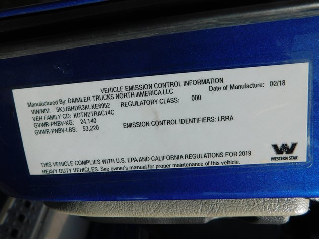 Image for 2019 Western Star 5700 XE Set Back Axle w/Sleeper