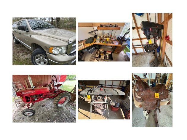 ONLINE ONLY TRUCK, TRACTORS, TRACTOR IMPLEMENTS, POWER TOOLS & FISHING GEAR NO RESERVE AUCTION – HOT SPRINGS, AR