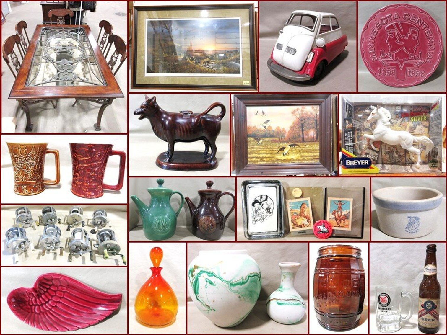 Image for Pottery, Antiques, Dining Set, Fishing & Collectibles (yellow tag)