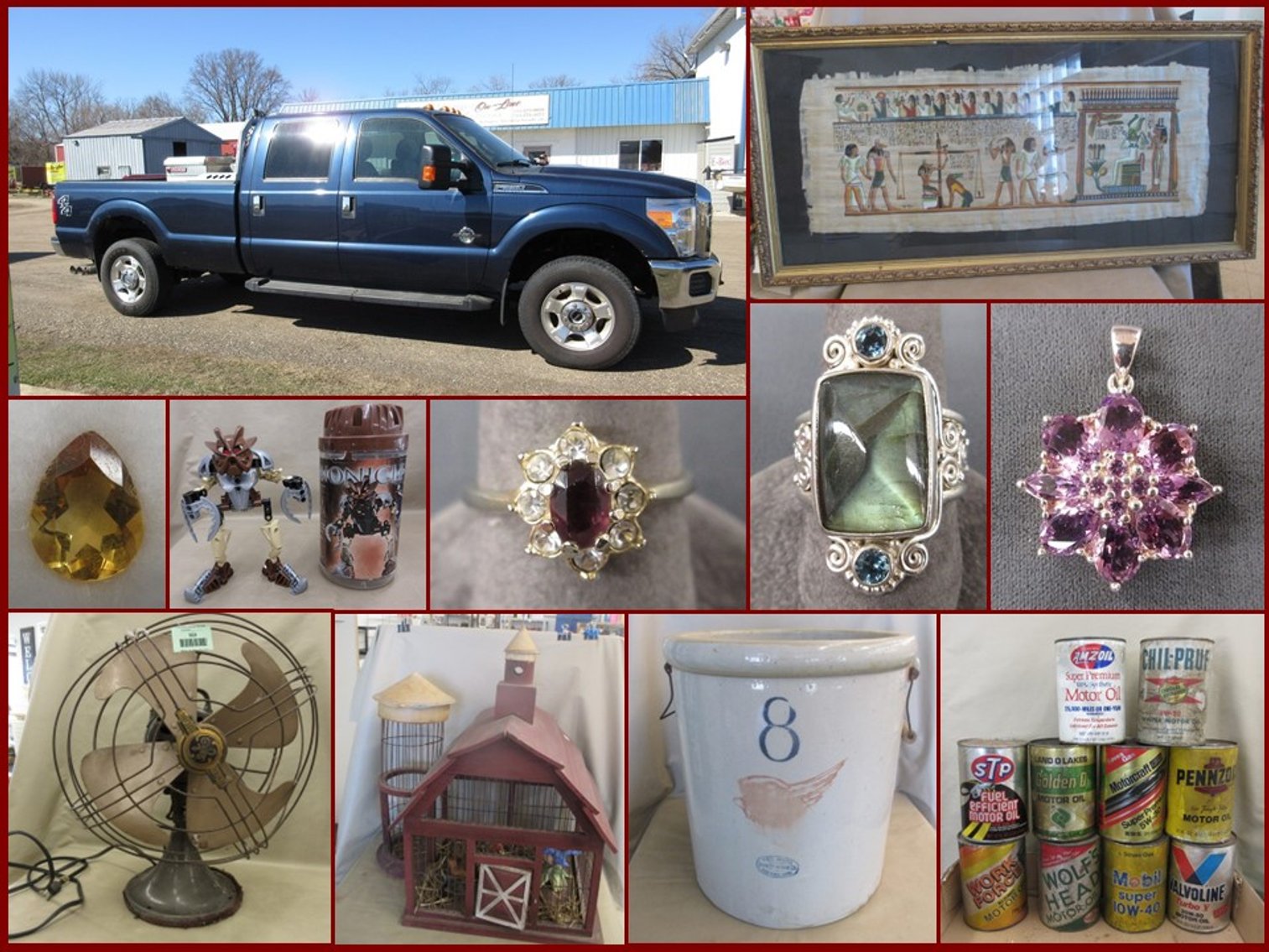 Image for Ford F350, Vintage Oil Cans, New Inventory, Sterling and Household (green tag)