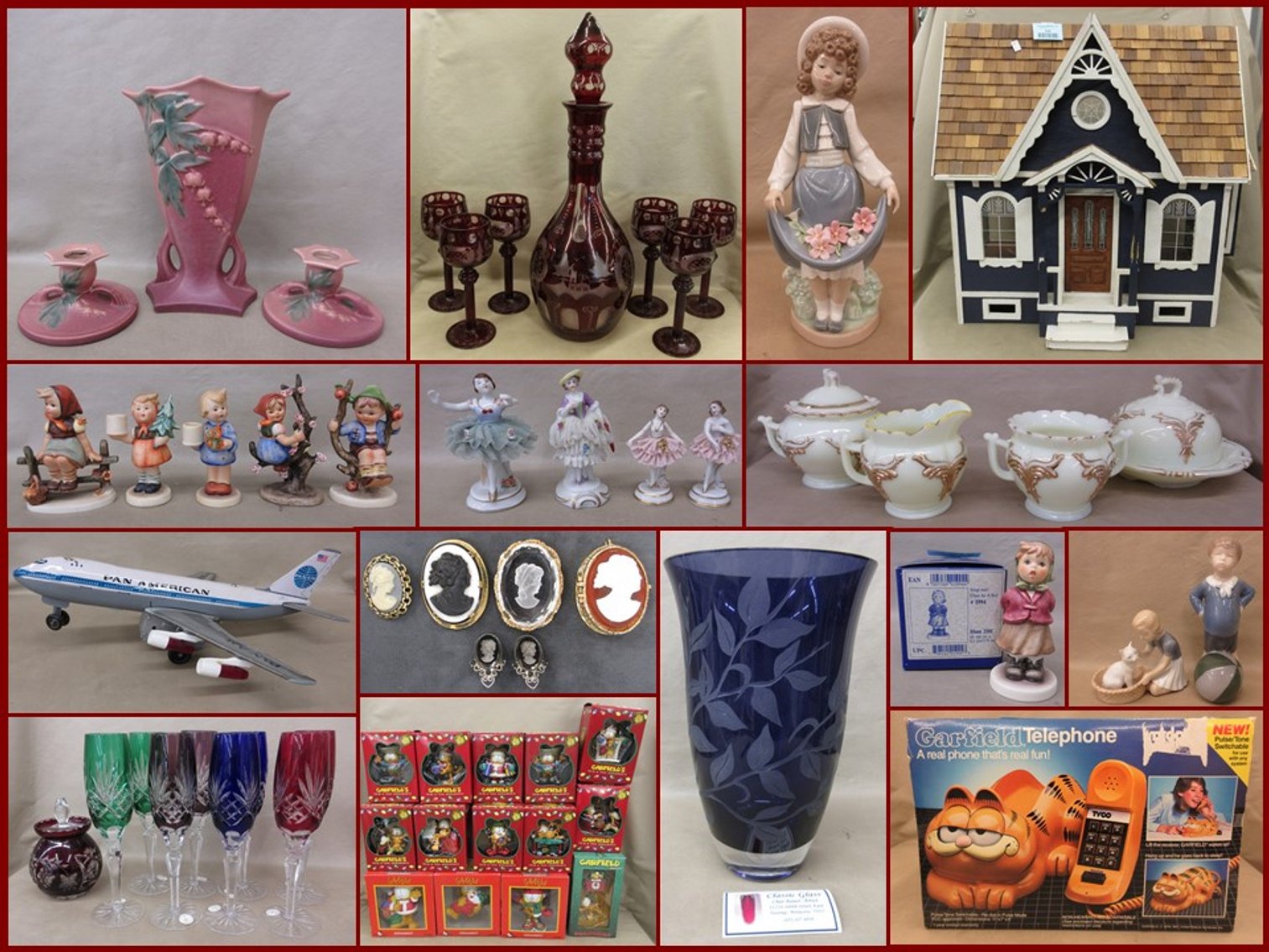 Image for Garfield Collectibles, Hummels, Sterling and Antiques (blue)