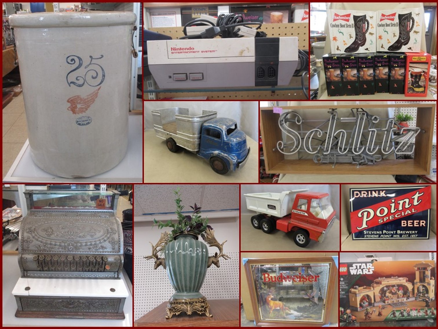 Image for Beer Collectibles, Antiques, Jewelry and Toys (purple tag)