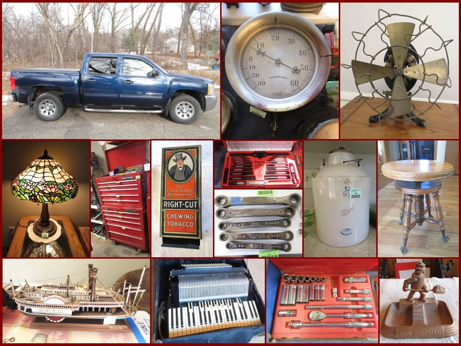 Image for JL & LL Truck, Snap-On, Tools, Antiques and Household