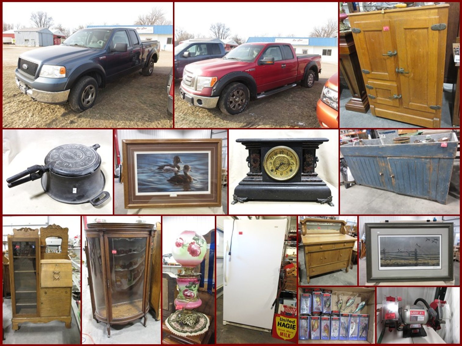 Image for Antique Furniture, Trucks, Signed Prints and Sporting (red tag)