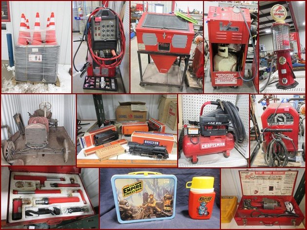 Model T, Tools, Collectibles, Coins & Jewelry (red tag)