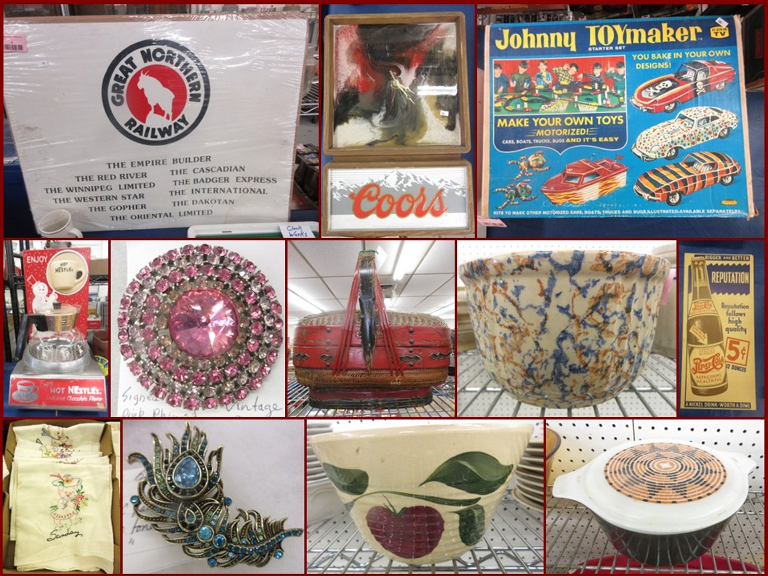Image for Antiques, Marked Jewelry and Collectible (pink)