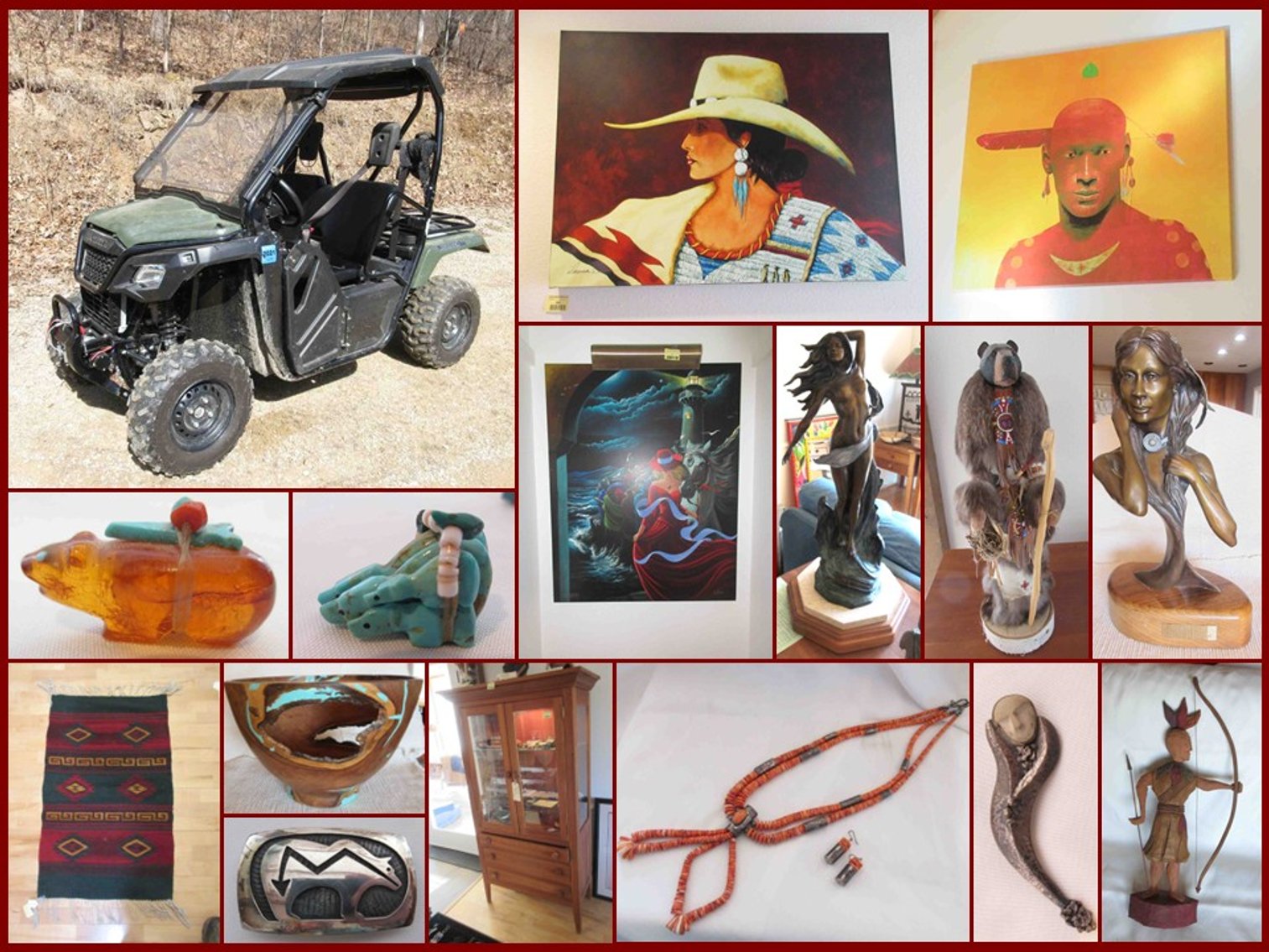 Image for Tim & Mary Anne Svoboda Estate - Fine Art, Signed Jewelry, Native American Items, Amish Furniture & Antiques