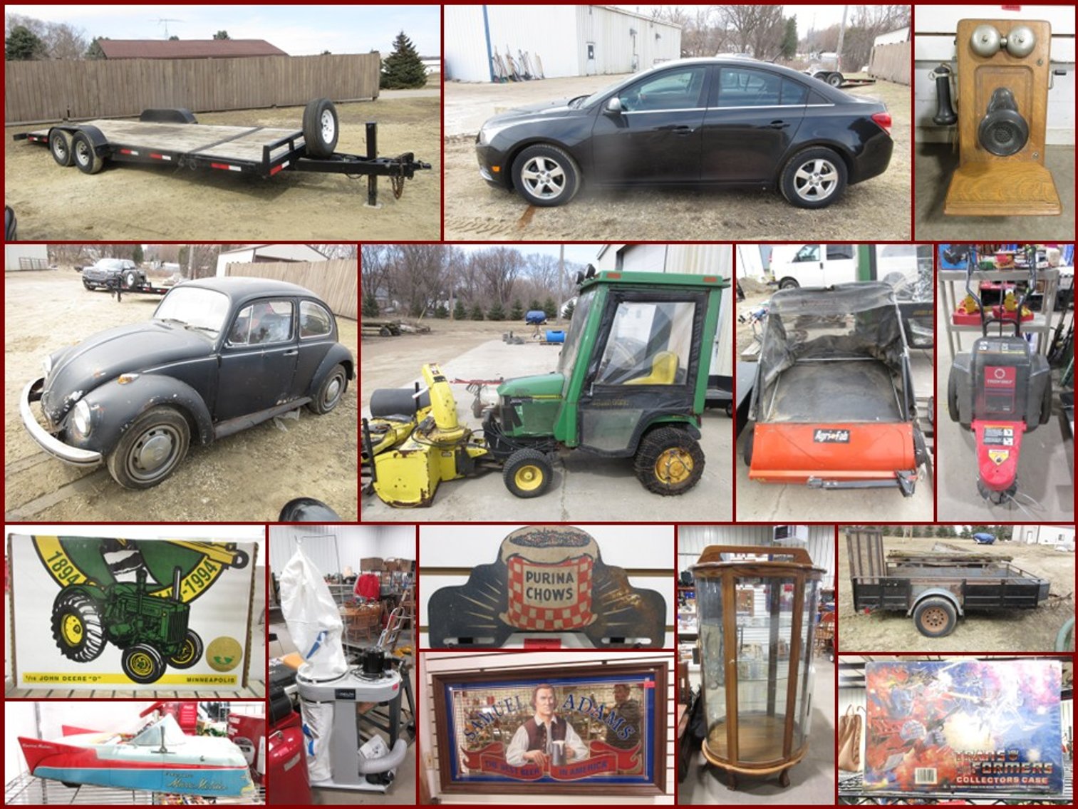 Image for John Deere, Machinery, Vehicles, Tools & Collectibles (red tag)