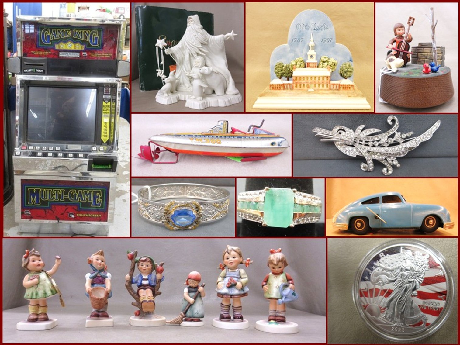 Image for Slot Machine, Vintage Fishing, Sterling and Antiques (orange tag)