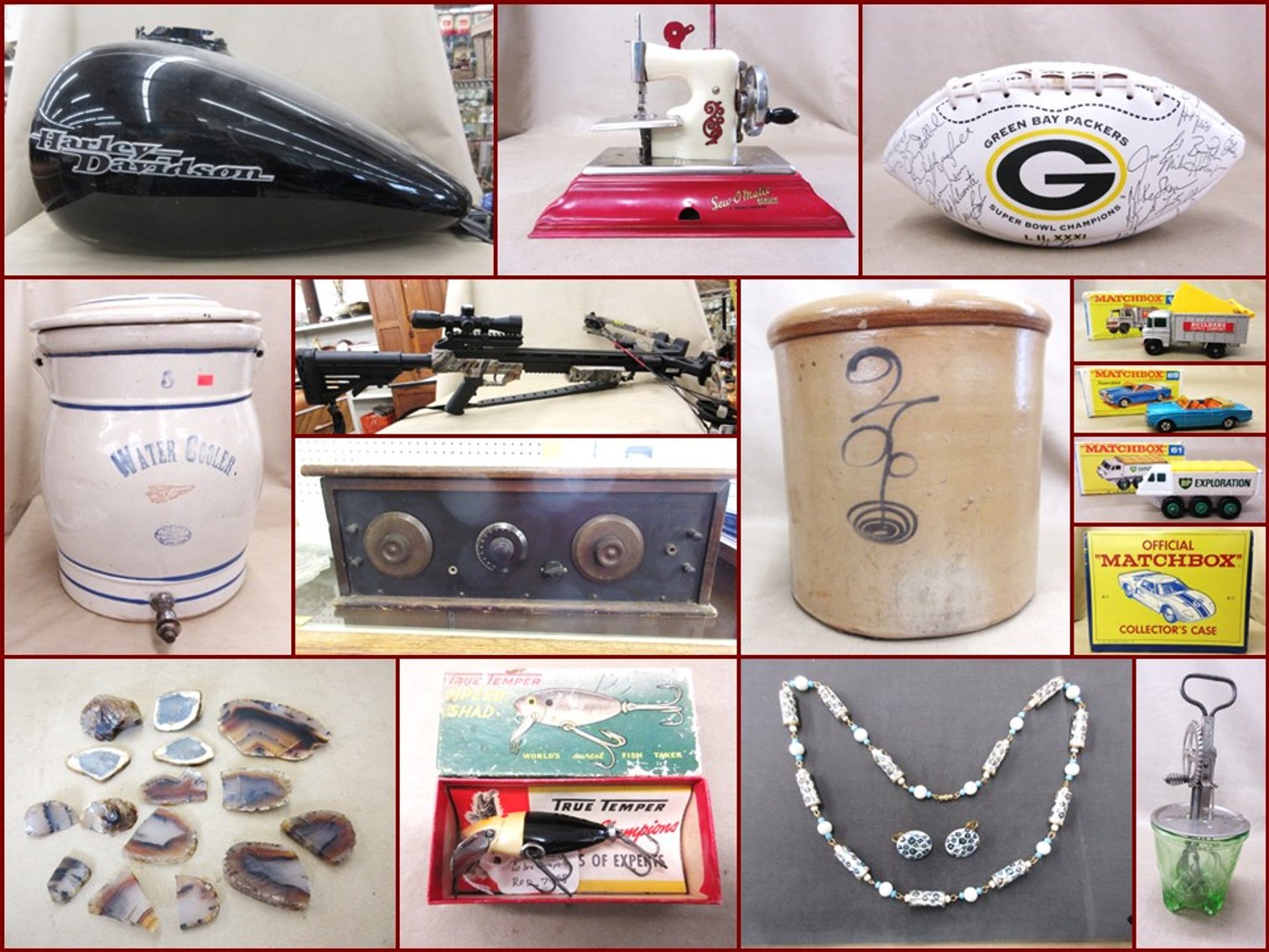 Image for Crocks, Harley Davidson, Sporting , Jewelry and Vintage Collectibles (gold tag)