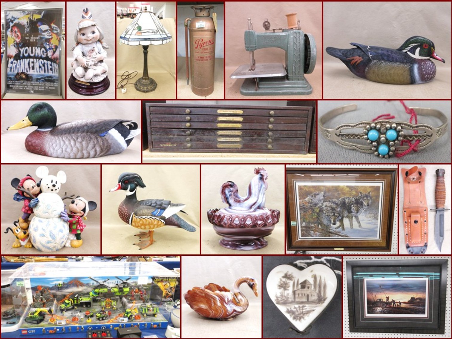 Image for Signed Duck Decoys, Watch Repair Supplies, Jewelry, Antiques and Armani Collectibles (mint green tag)