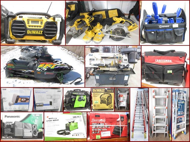 Snowmobile, Tools, Ladders & New Smart Home Accessories (green tag)