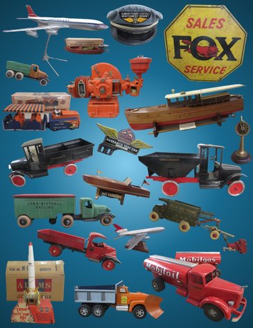 Private Collection-Vintage Airline Memorabilia, Signage, Prints,  Die-cast and Antiques (mint green)