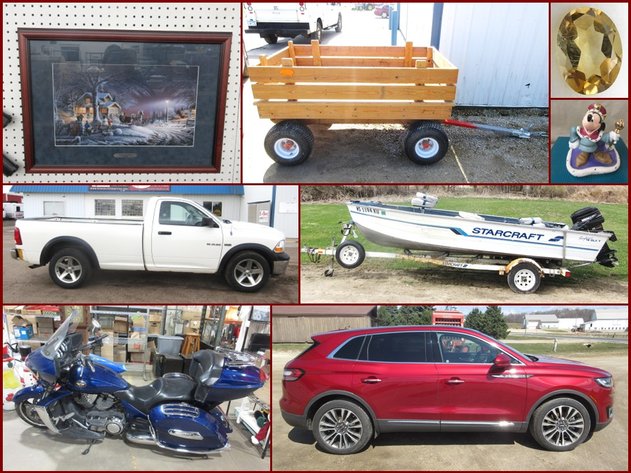 2011 Victory Cycle, Vehicles, Guitar, Sterling Silver, BB guns and Antiques (yellow tag)