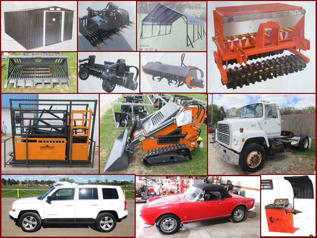 Mini Skidsteer, Atachments, Sheds & Farm