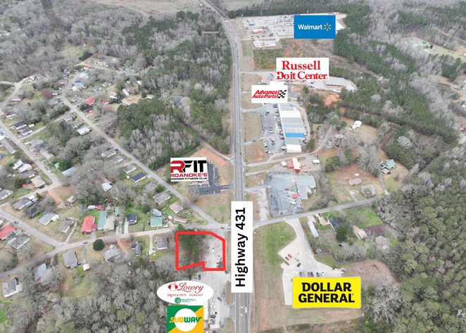 Image for Prime Land Auction - Randolph County, AL: 200± Acres divided in 4 Tracts on CR 87 | Two Commercial Lots on US 431 in Roanoke